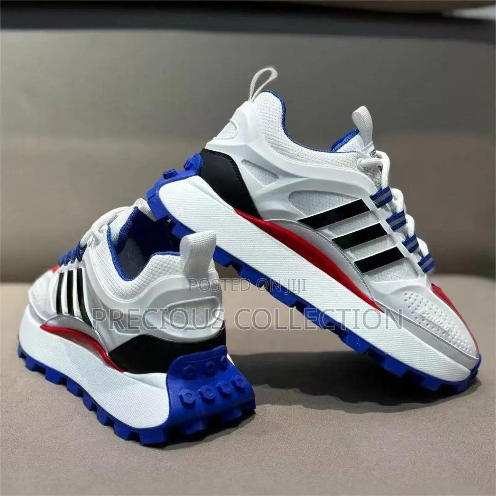 Unisex Stripe Diuble Sole Lace Up Sneaks