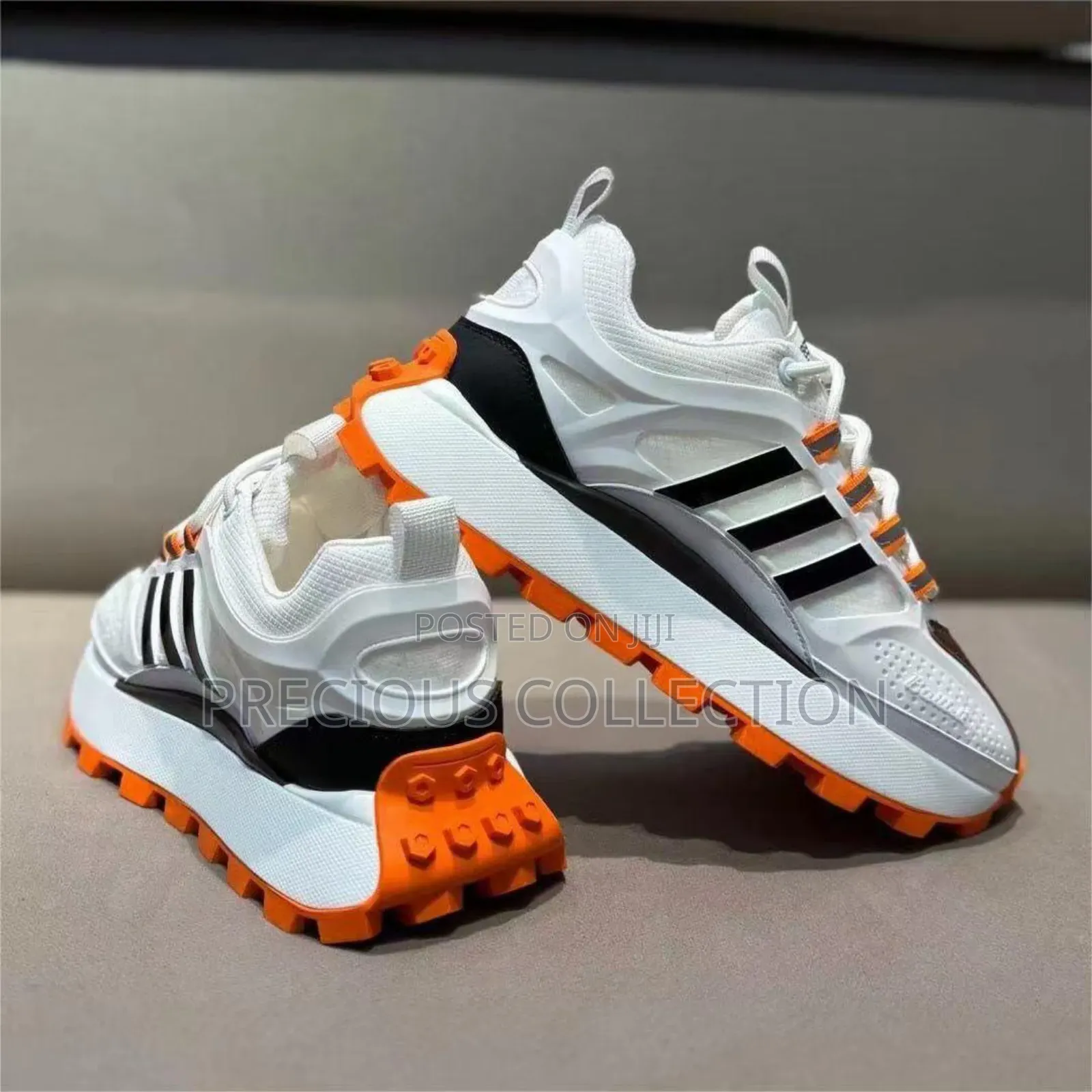 Unisex Stripe Diuble Sole Lace Up Sneaks