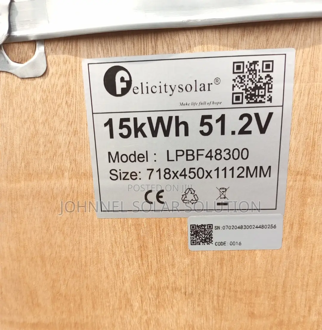 15kwh 51.2volts Felicity Solar Lithium Ion Battery
