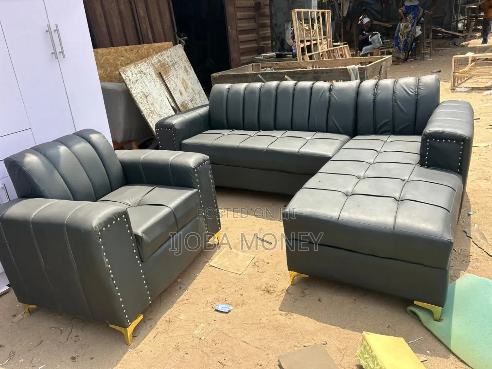 Luxury Leather L Shape Made With Good Quality Materials