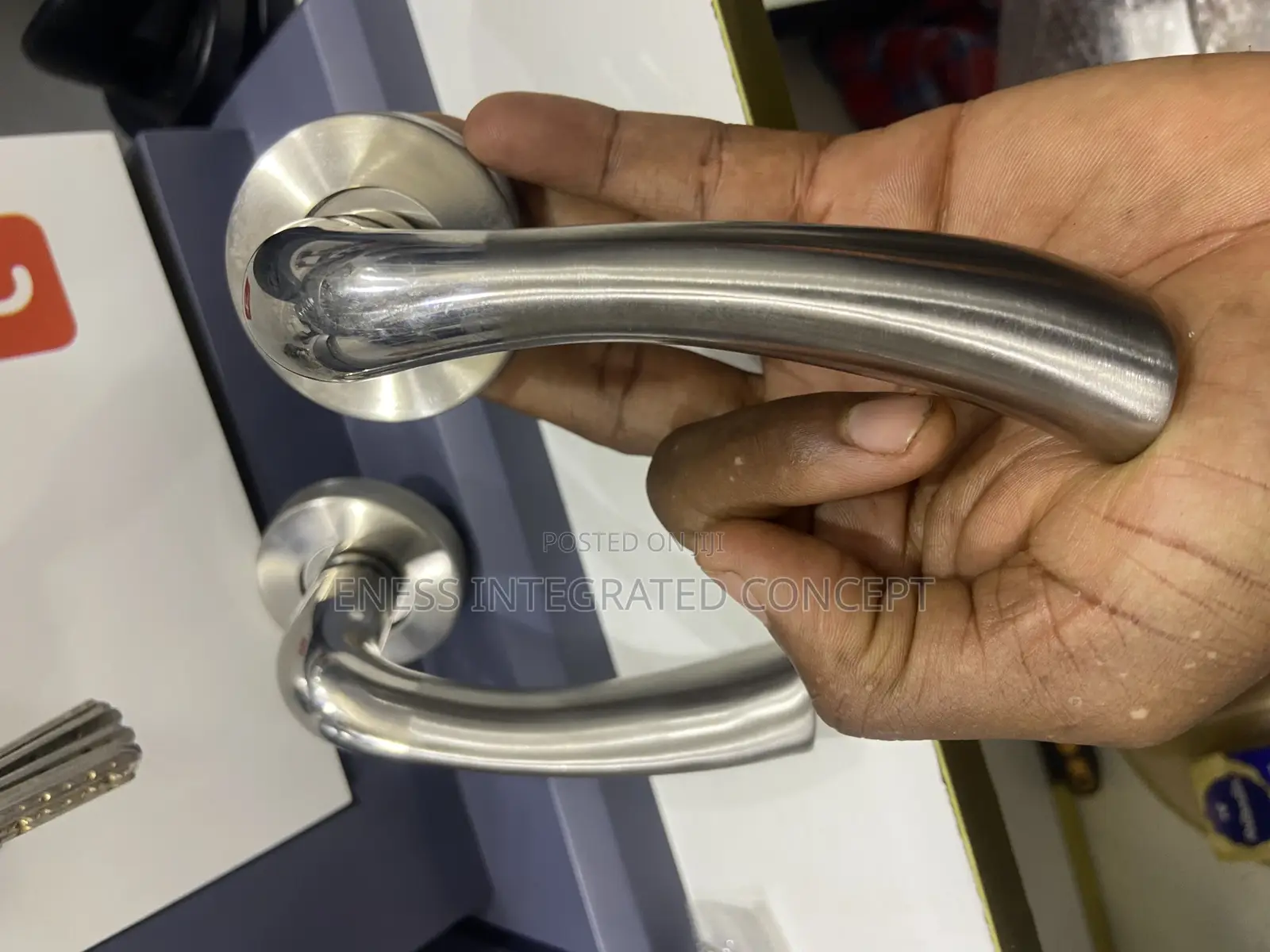 Antirust Silver Coated Door Handle