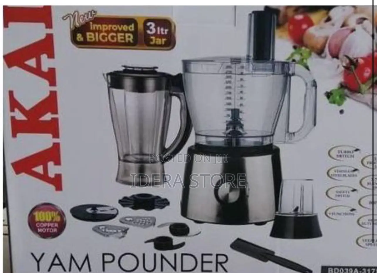 Akai Food Processor and Yam Pounder