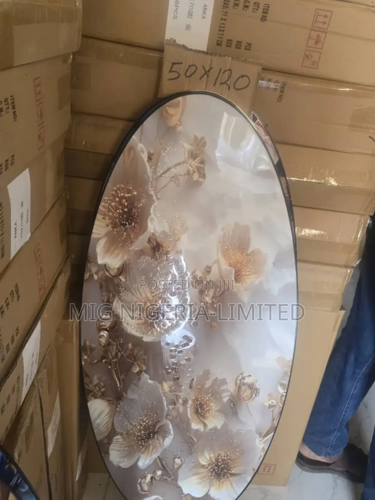 Luxury Crystal Wall Acrylic Painted Stone Artwork 50cmx120cm