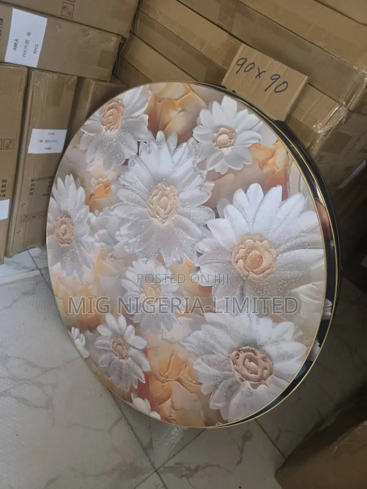 Luxury Crystal Wall Acrylic Paint Stone Artwork Frame 60cm