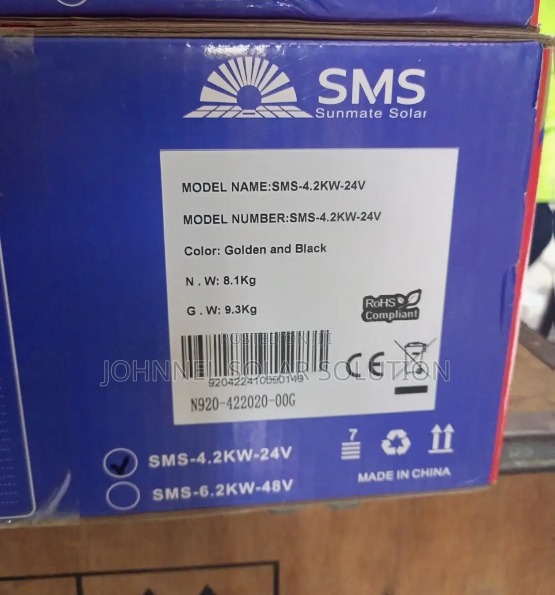 4.2kva 24v SMS Hybrid Inverter Available