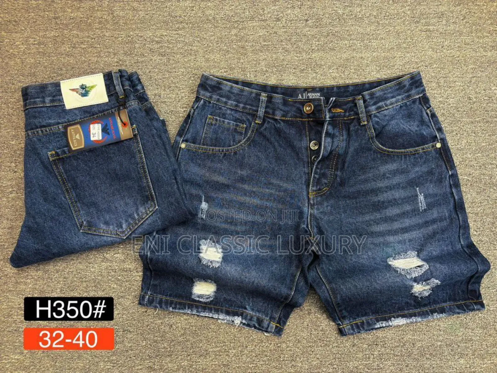 Top Quality Luxury Men's Jeans Short Prada Available