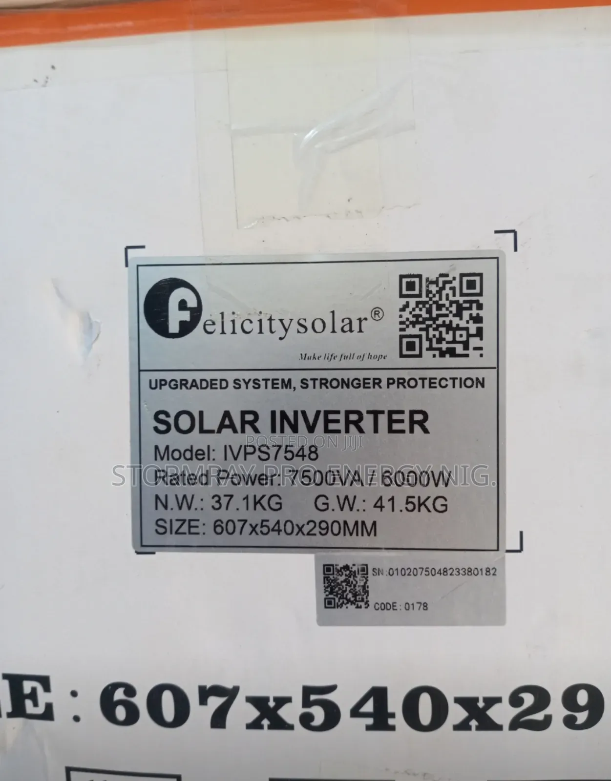 7.5kva IVPS Felicity Inverter