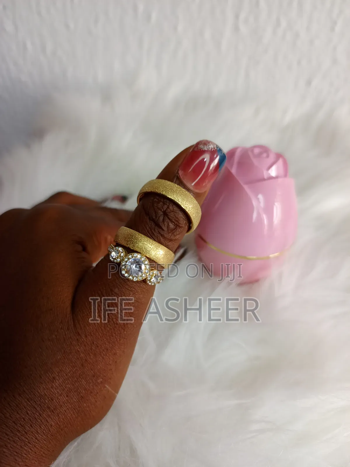 France Gold Complete Set of Wedding Ring FG0001 - Gold