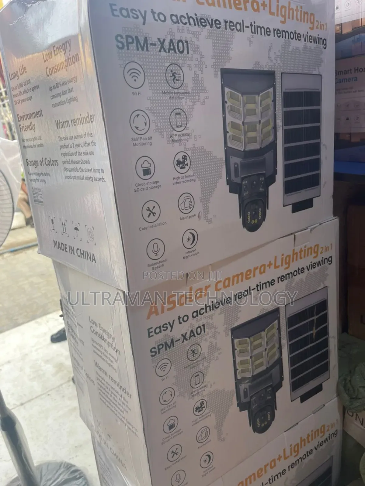 AI Solar Camera (Dual Lens Camera) + Street Light (2in1)