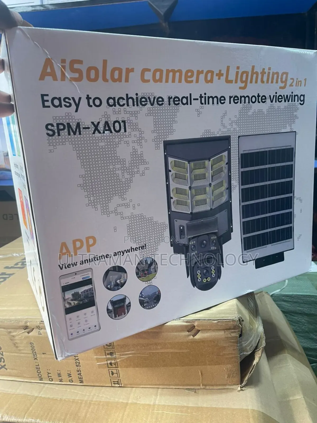 AI Solar Camera (Dual Lens Camera) + Street Light (2in1)