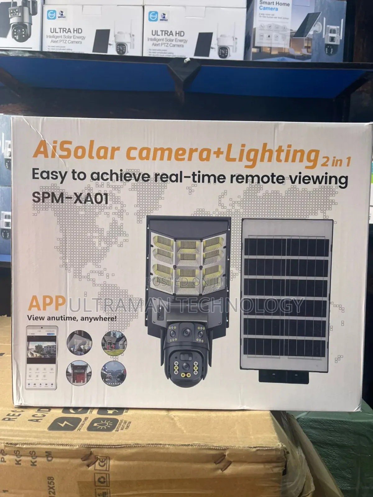 AI Solar Camera (Dual Lens Camera) + Street Light (2in1)