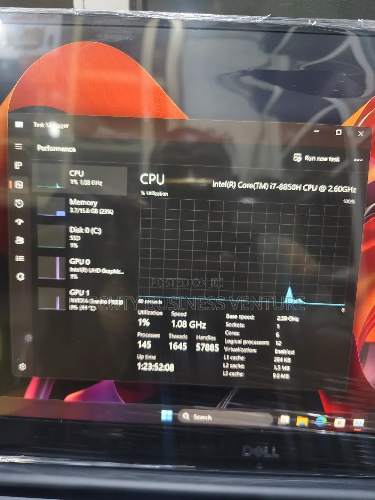 Laptop Dell Precision 5530 16GB Intel Core i7 SSD 512GB