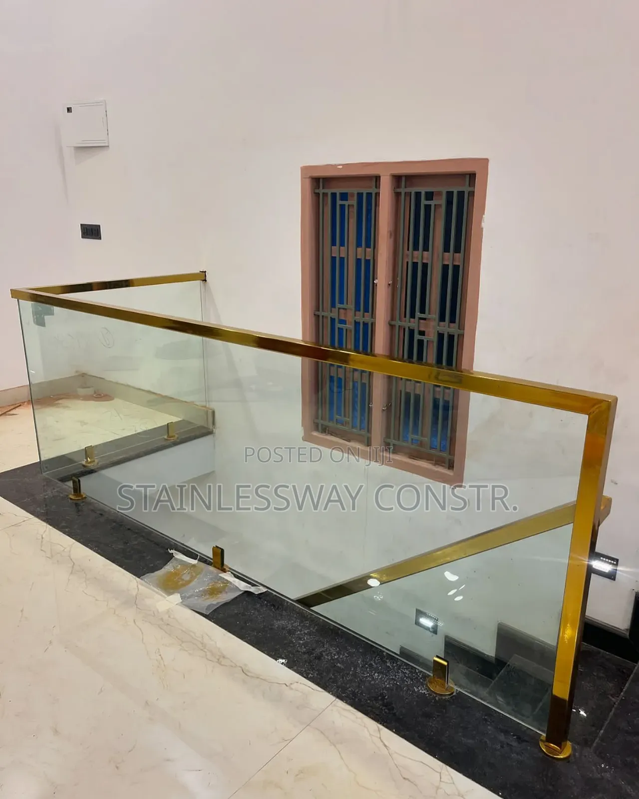 Balcony Gold Touch Pass Railing