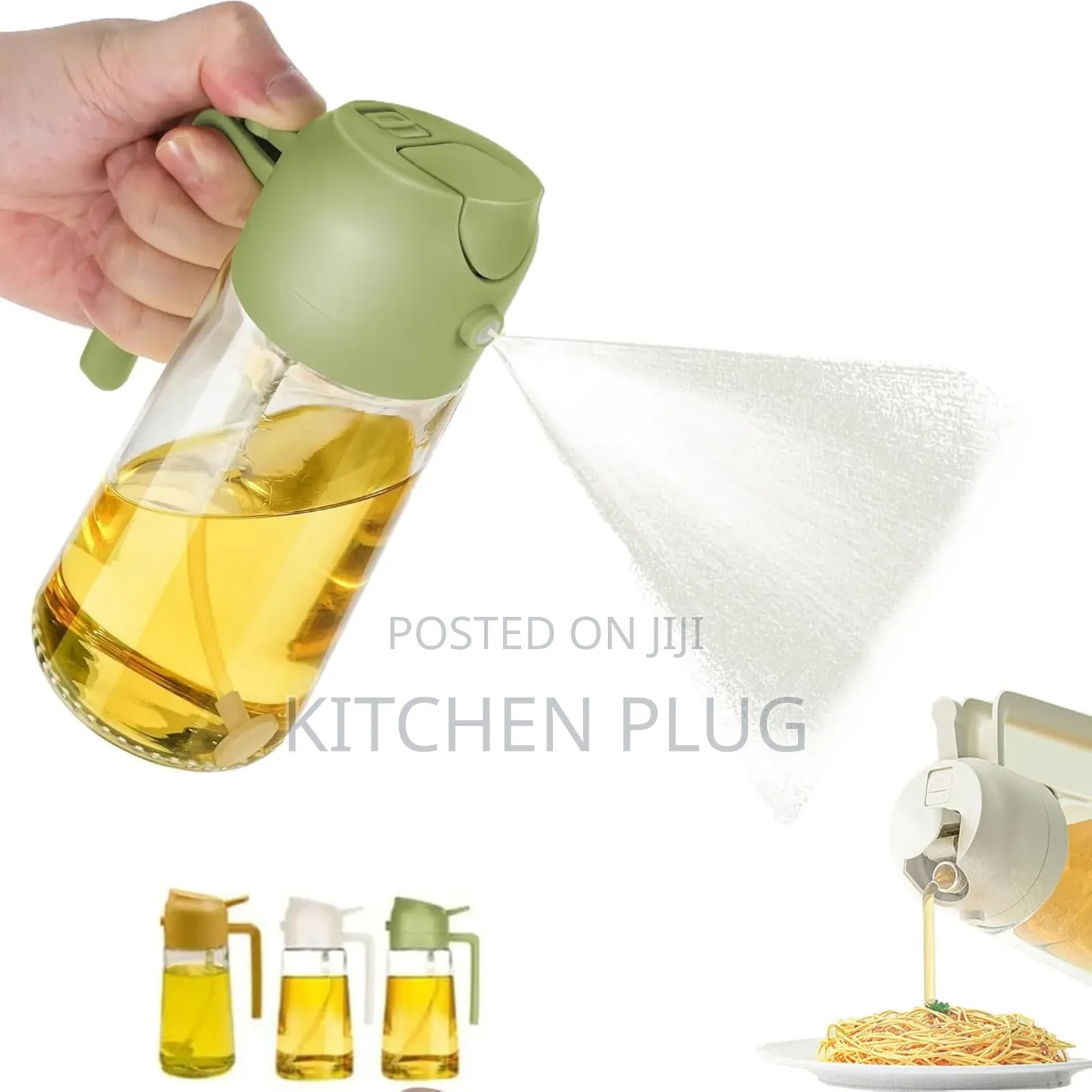 2-in-1 Glass Oil Sprayer Dispenser