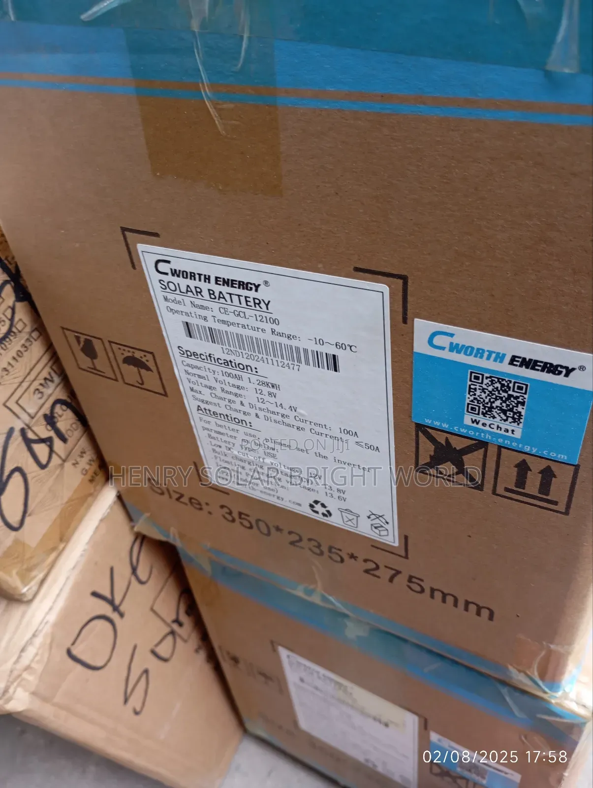 Cworth 100ah 12.8v Lifepo4 Battery
