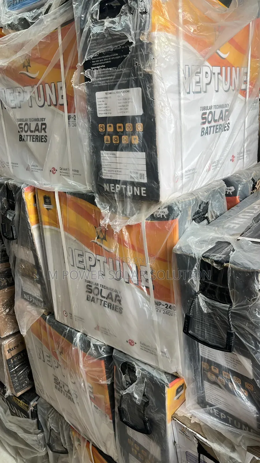 240ah Neptune Solar Tubular Batteries