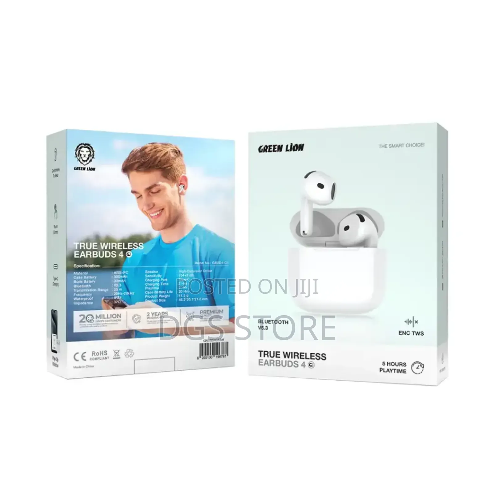 Green Lion True Wireless Earbuds 4 G1
