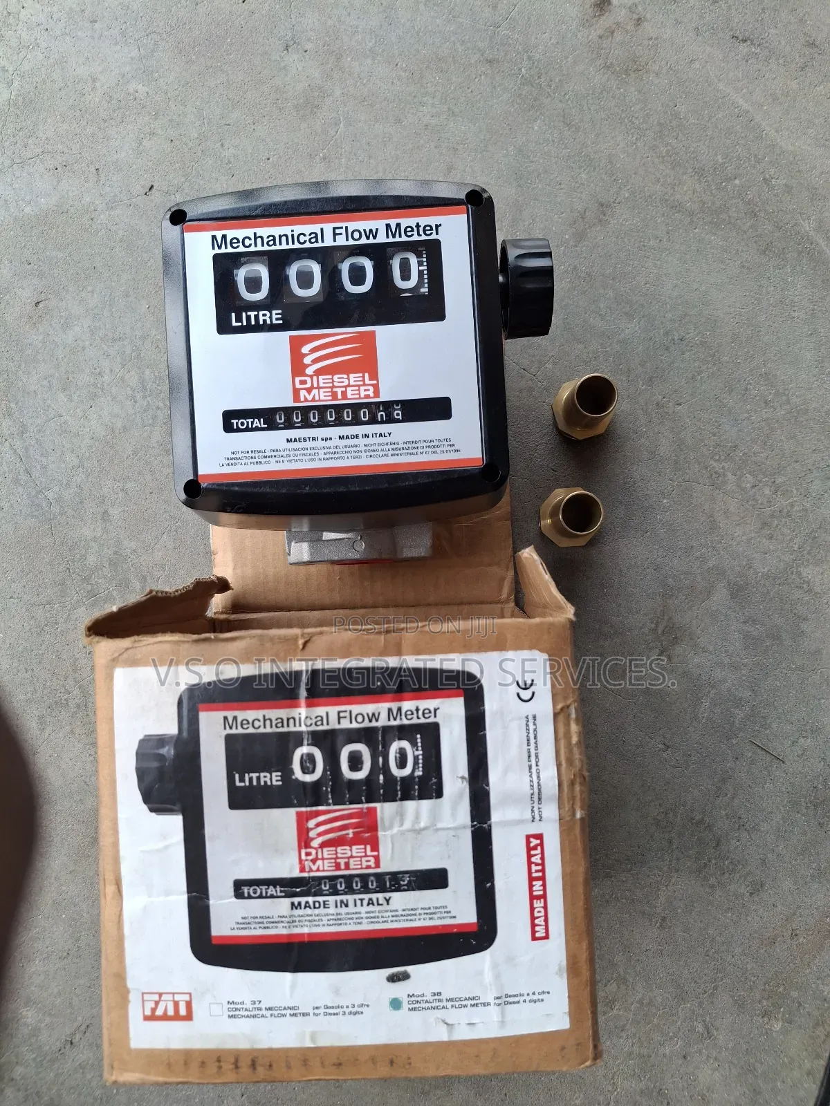 1" 4 Digits Fat Diesel Flow Meter (Analog)
