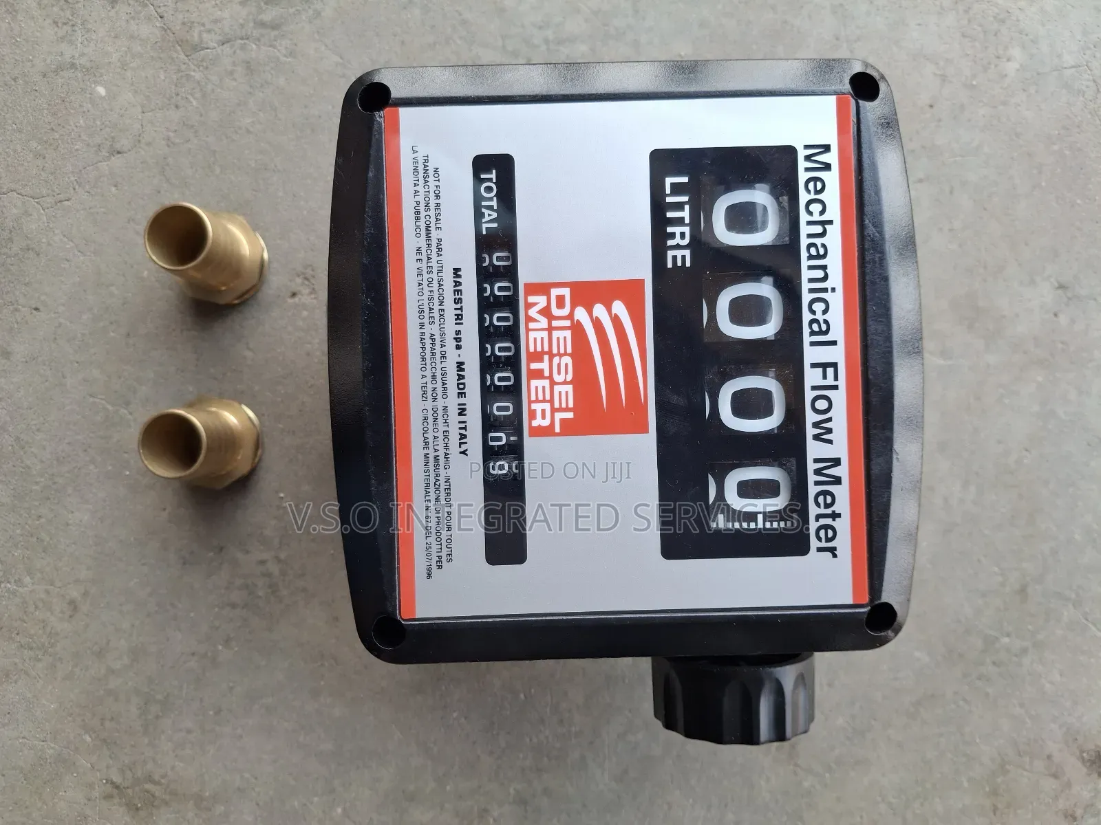 1" 4 Digits Fat Diesel Flow Meter (Analog)