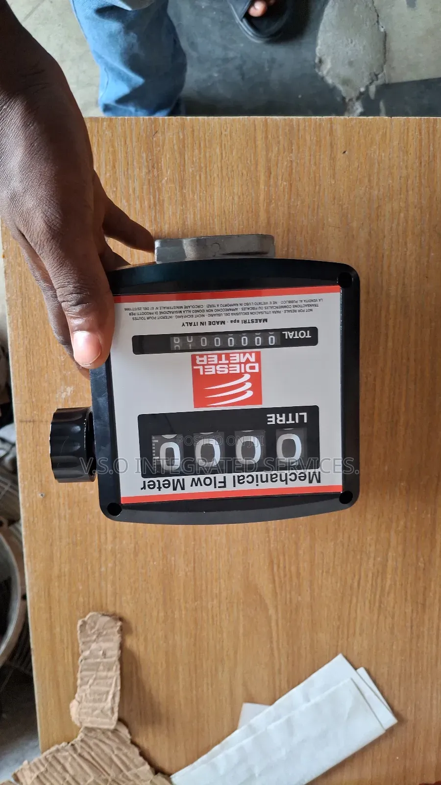 1" 4 Digits Fat Diesel Flow Meter (Analog)