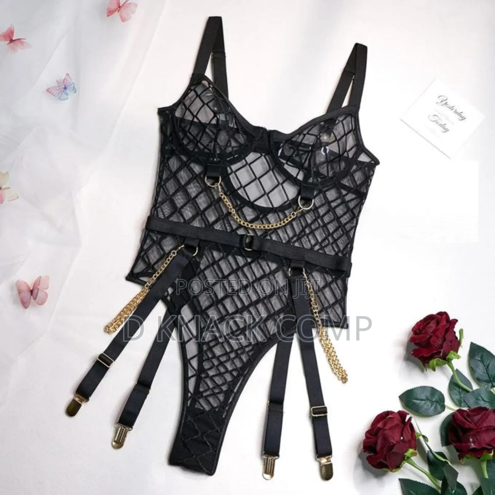 Lingerie Fishnet Outfit for Naughty and Looks
