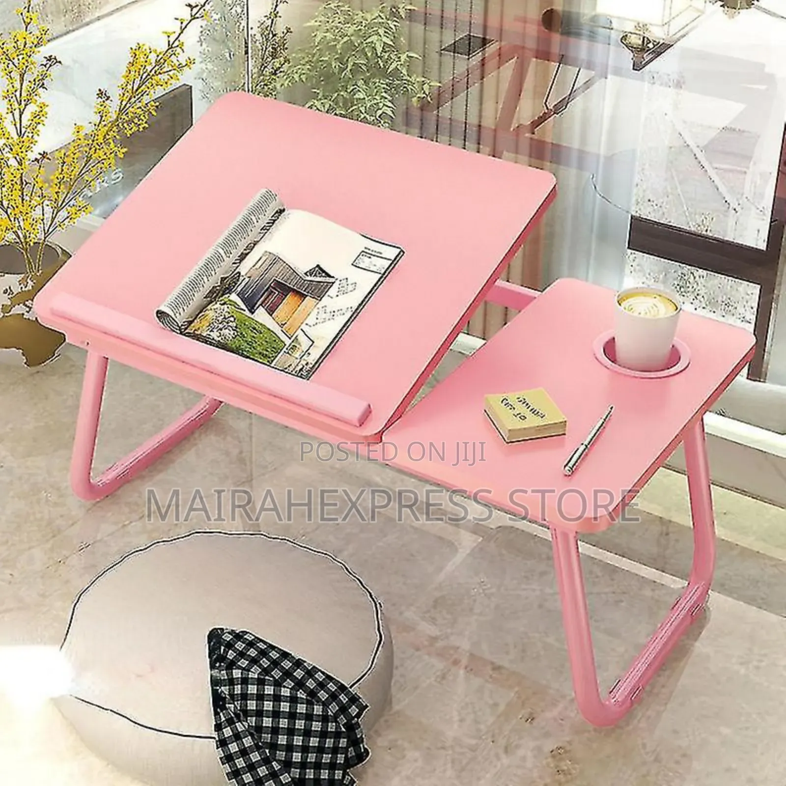 Laptop Desk for Bed With Cup Holder, Angle Adjustable