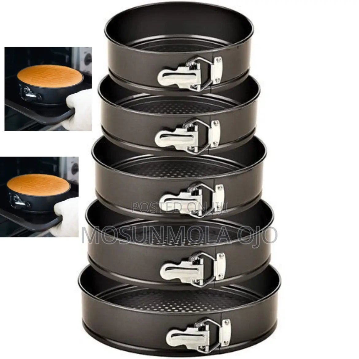 5 in 1 Springform Non Stick Aluminum Baking Pan/Cake Pan