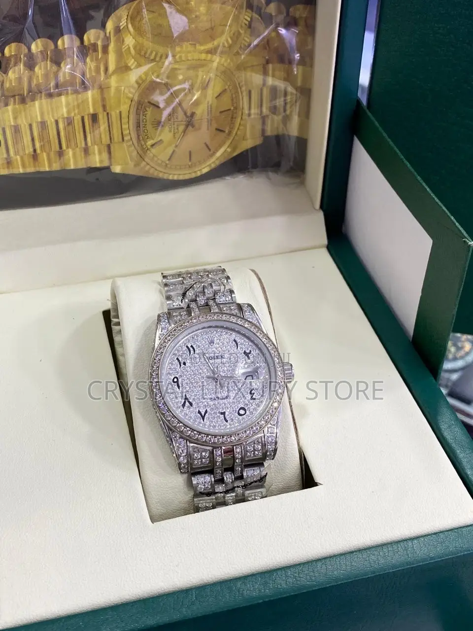 Grade AAA Rolex Quality Luxury Men Chain Strap Wristwatch