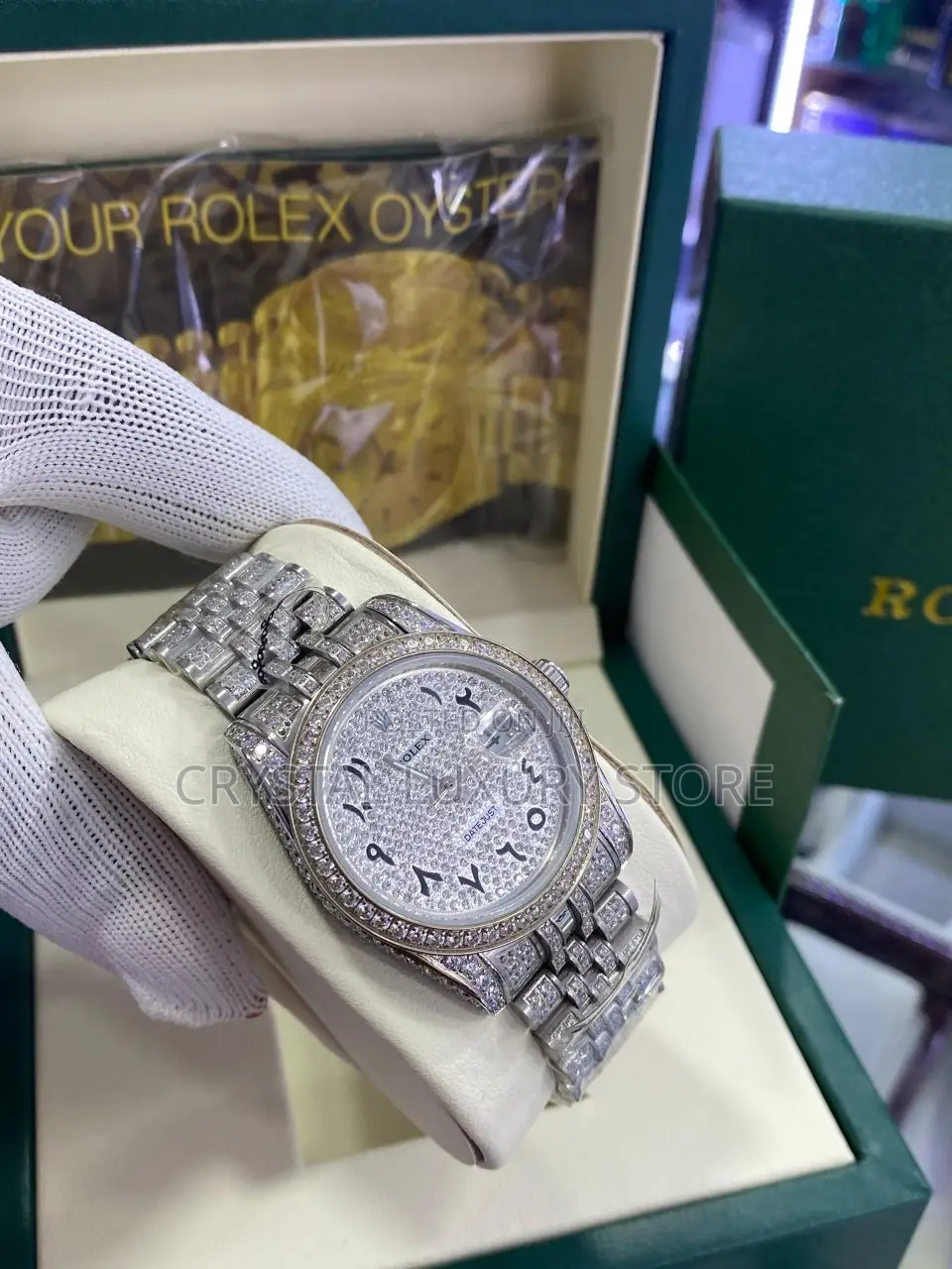 Grade AAA Rolex Quality Luxury Men Chain Strap Wristwatch