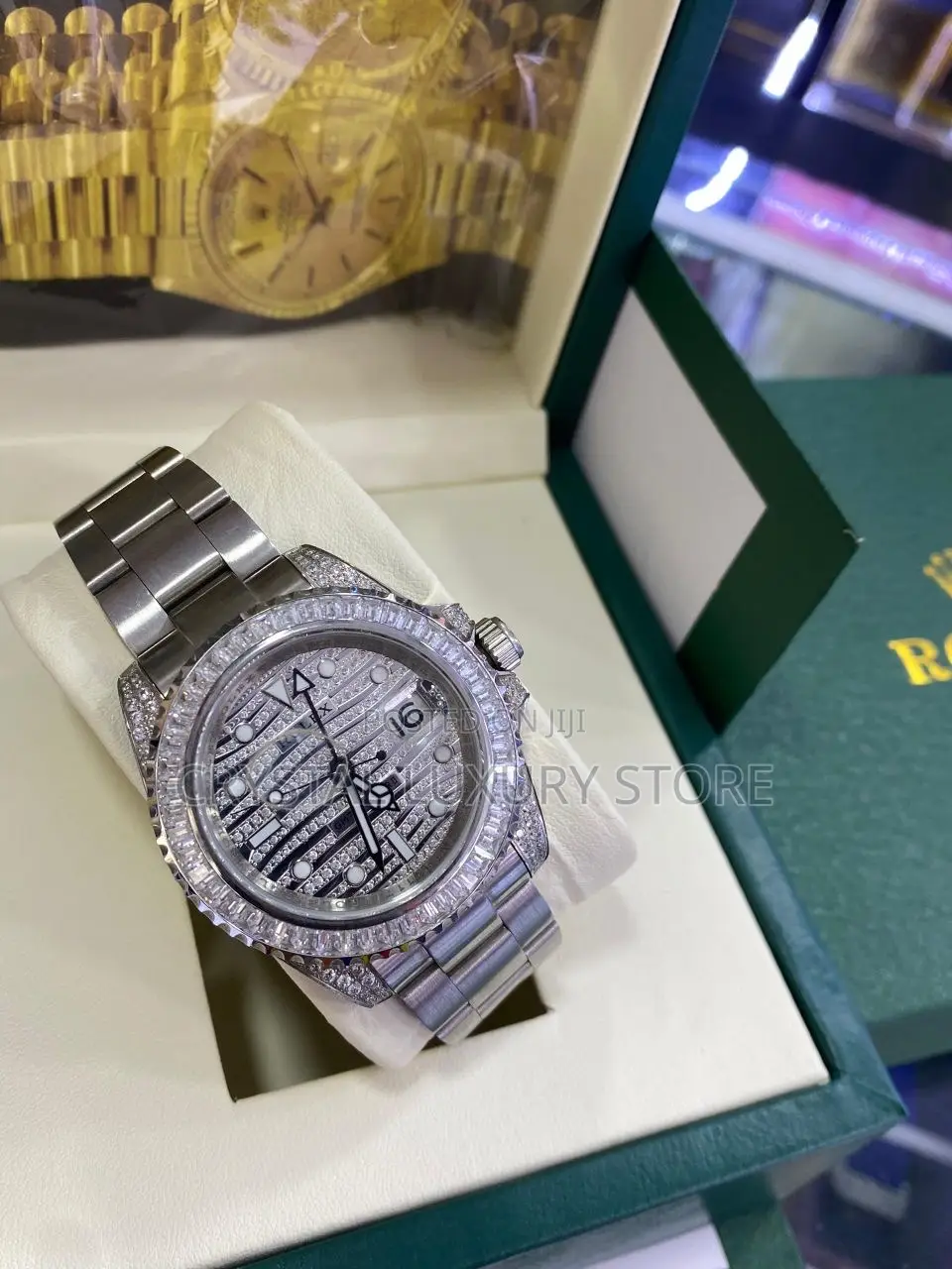 High Quality Luxury Rolex Chain Strap Wristwatch
