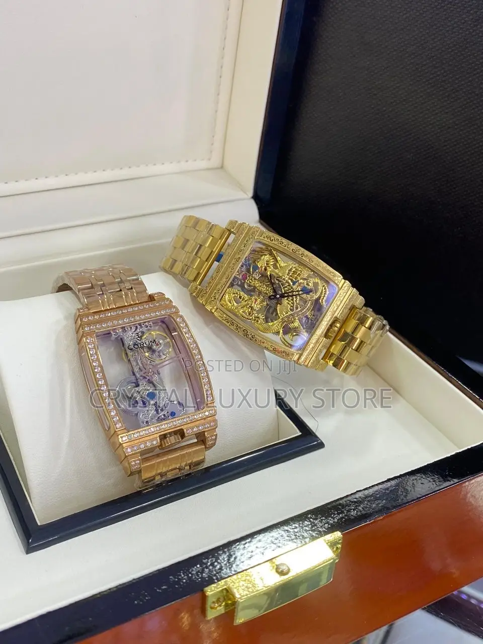 Corum Quality Luxury Men Chain Strap Wristwatch