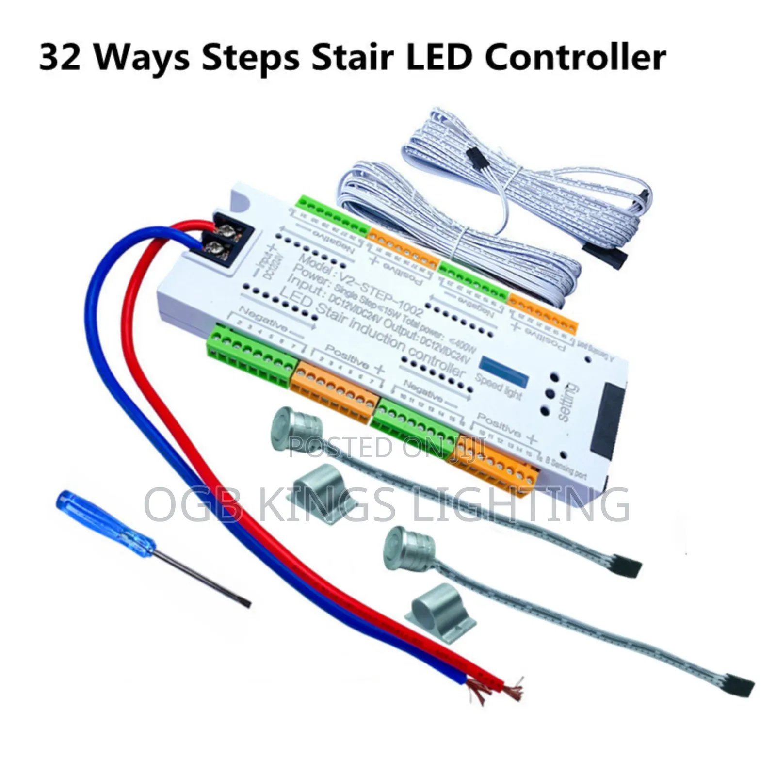 Stair Led Motion Sensor Controller Dc 24v 32 Channel Indoor