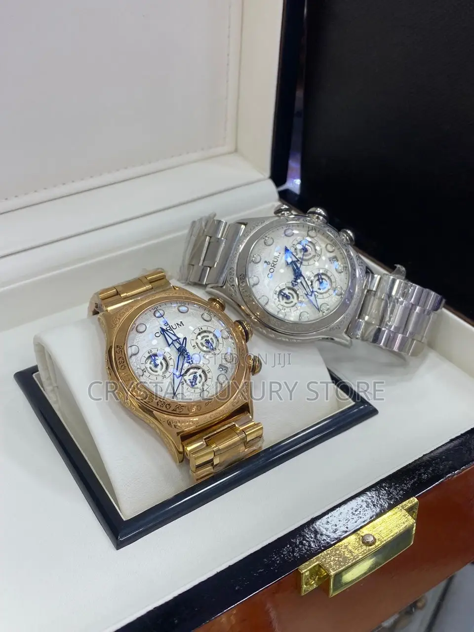Corum Quality Luxury Men Chain Strap Wristwatch