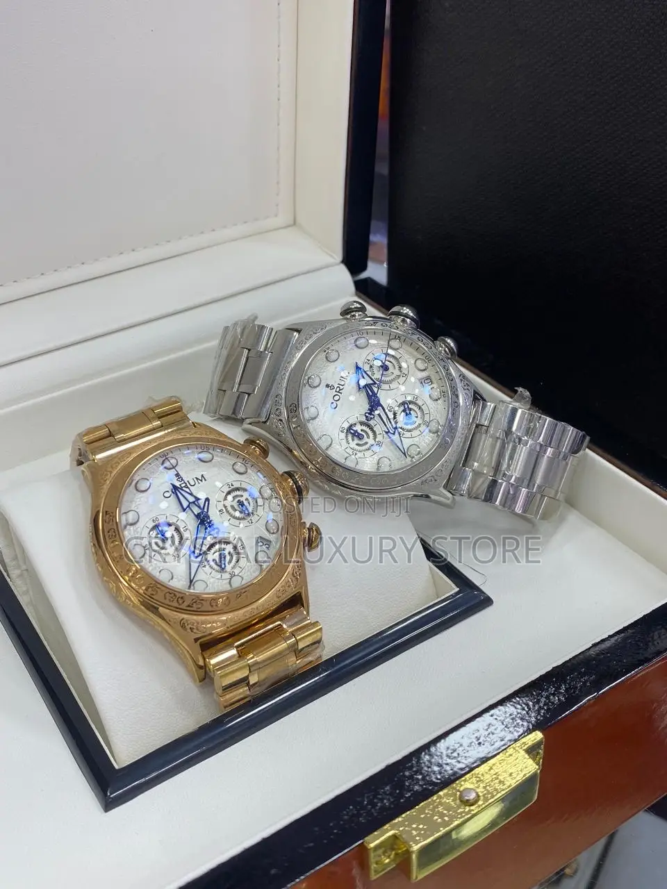 Corum Quality Luxury Men Chain Strap Wristwatch
