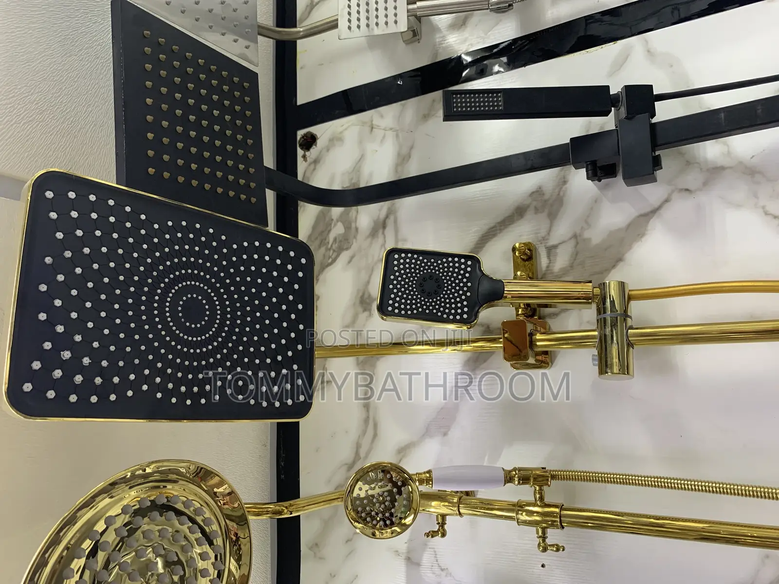 Piano Gold Standing Shower Mixer