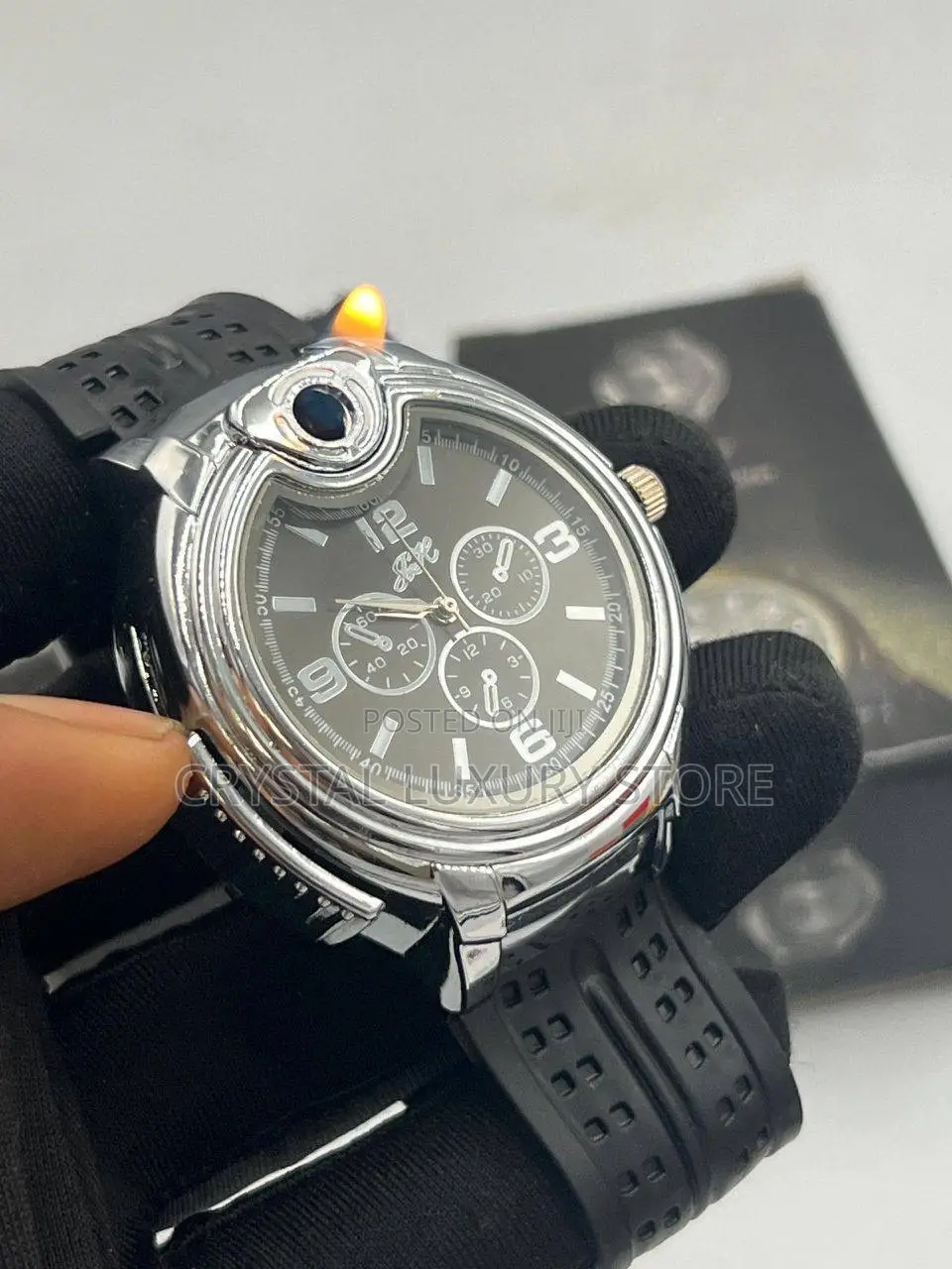 Light Quality Men Genuine Leather Wristwatch