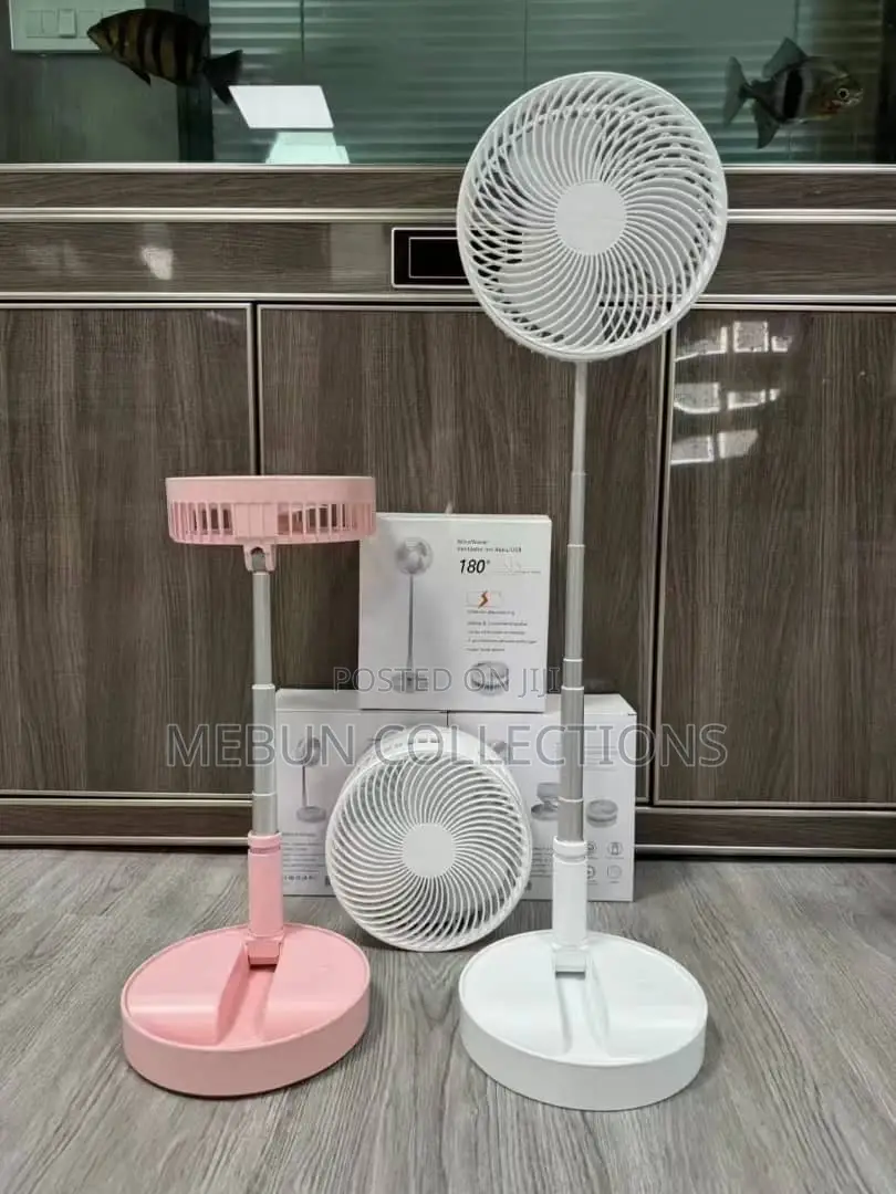 Rechargeable and Retractable Foldable Fan