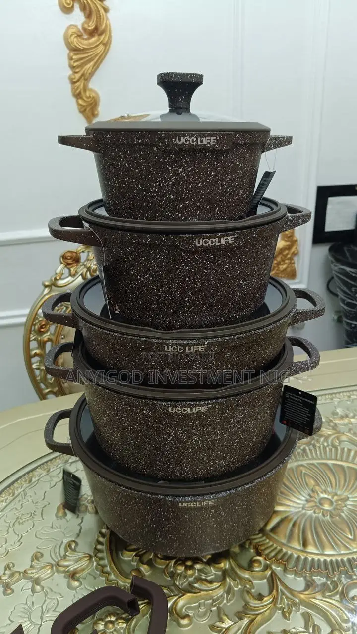 Professional UCCLIFE Granit Cooking Pots 14pies