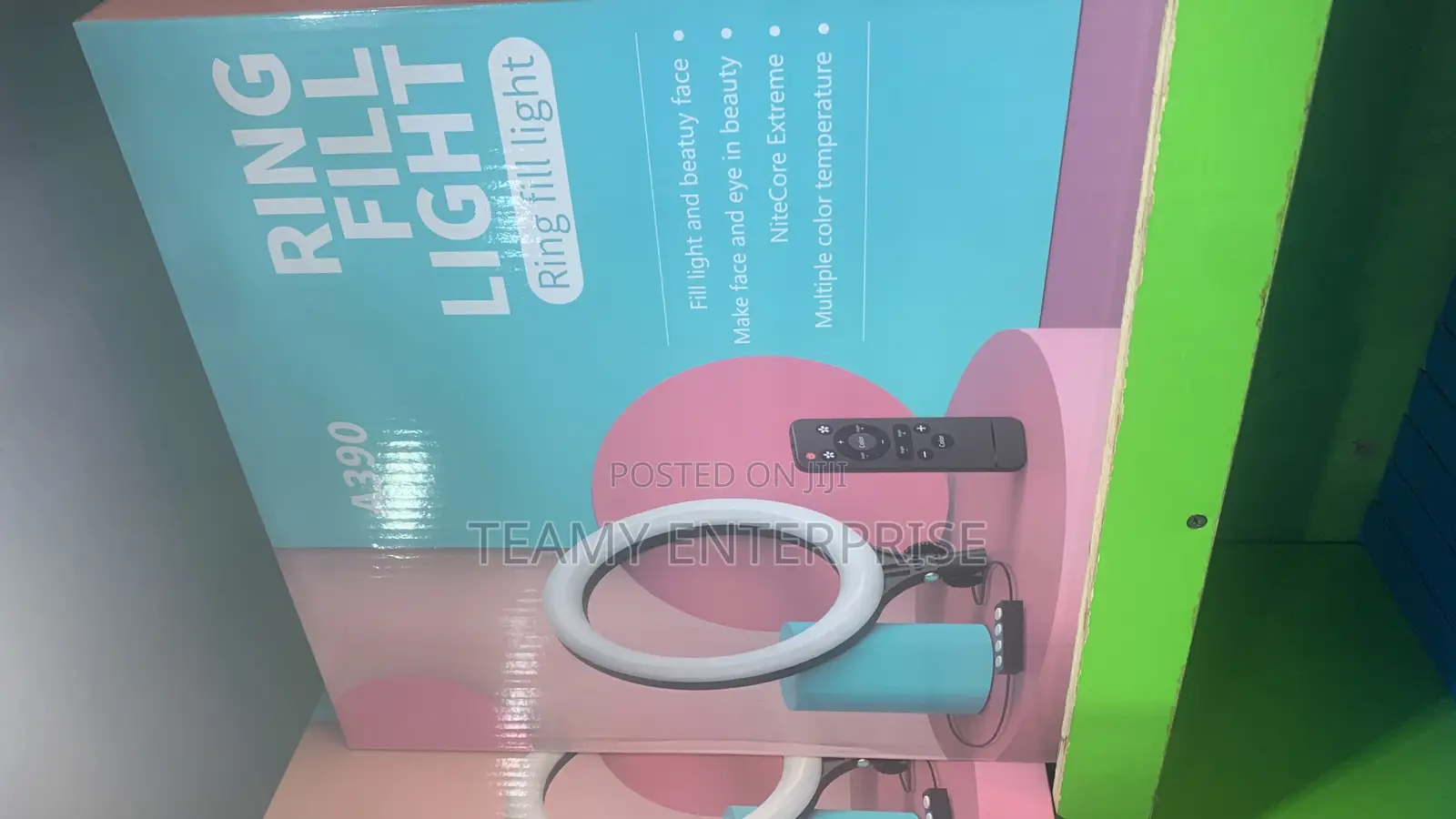 16 Inches Ring Light - A390 Ring Fill Light With Remote 16”