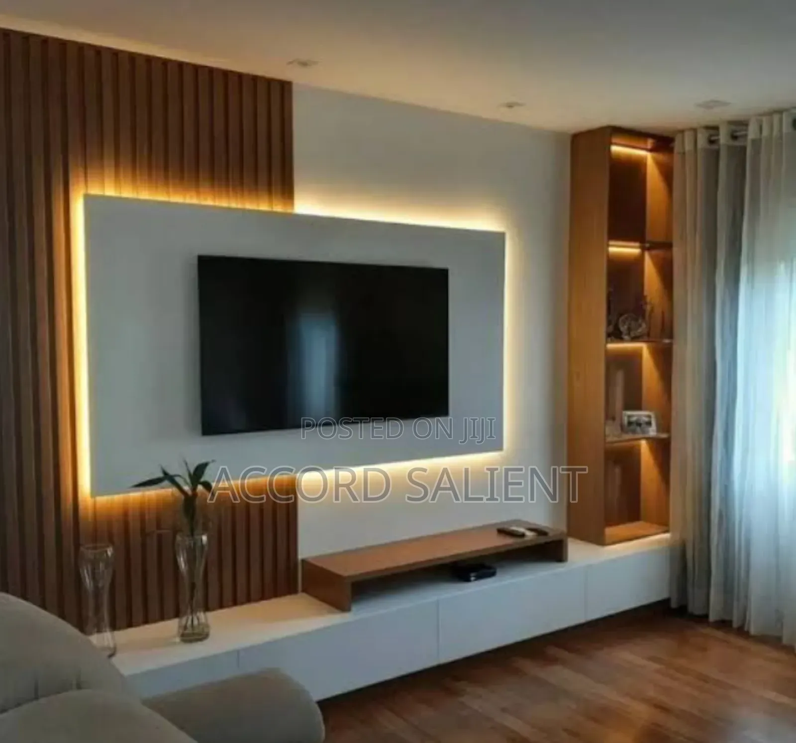 Unique Wall Panel TV Console