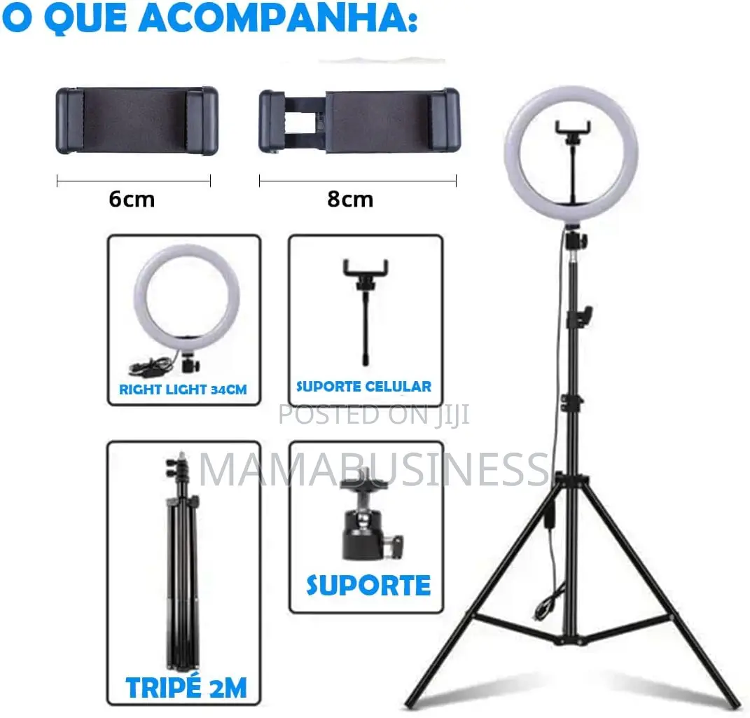 Professional Ring Light 12'' Selfie Live With Tripod