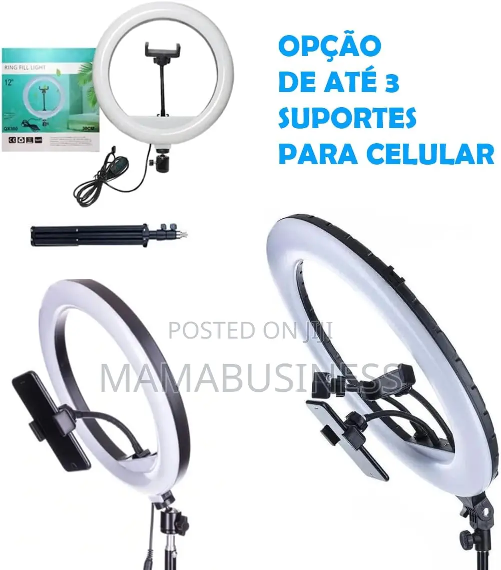 Professional Ring Light 12'' Selfie Live With Tripod