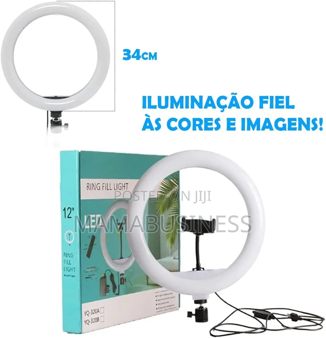 Professional Ring Light 12'' Selfie Live With Tripod