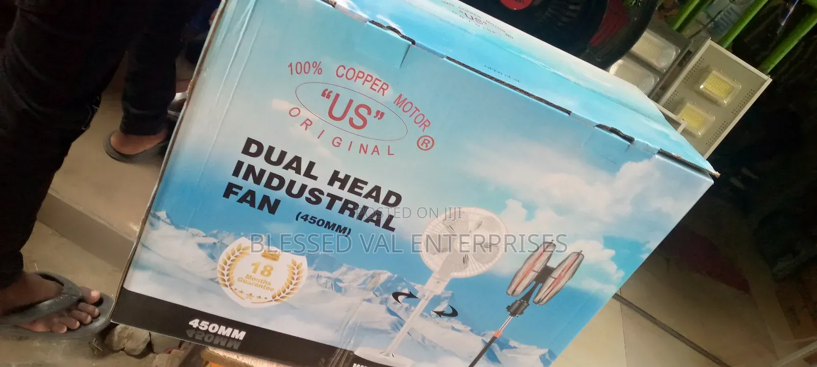 Original Double Head 2in1 Standing Fan