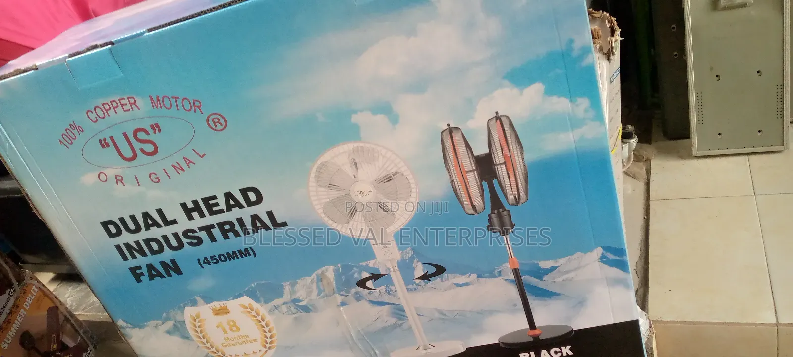 Original Double Head 2in1 Standing Fan