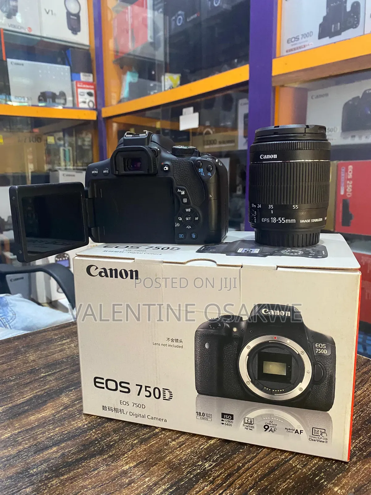 Canon 750D With Lens 18-55