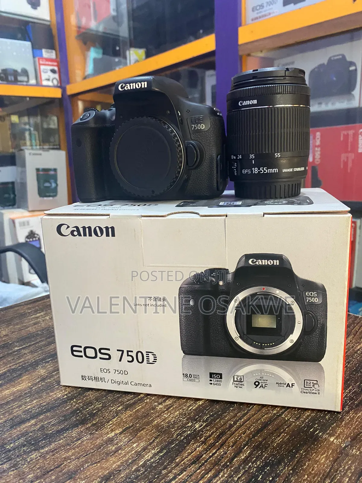 Canon 750D With Lens 18-55