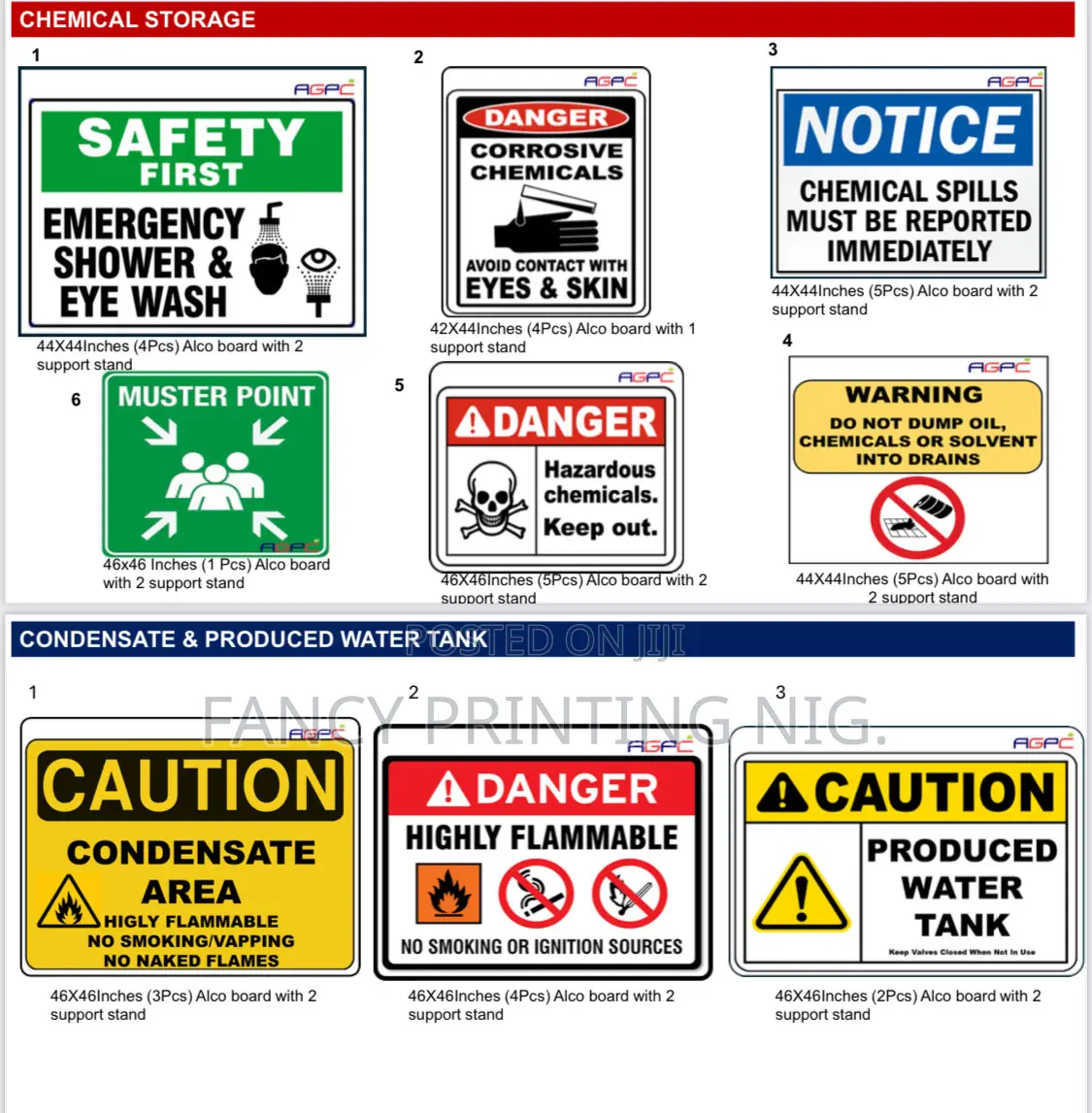 Quality Safety and Directional Signage