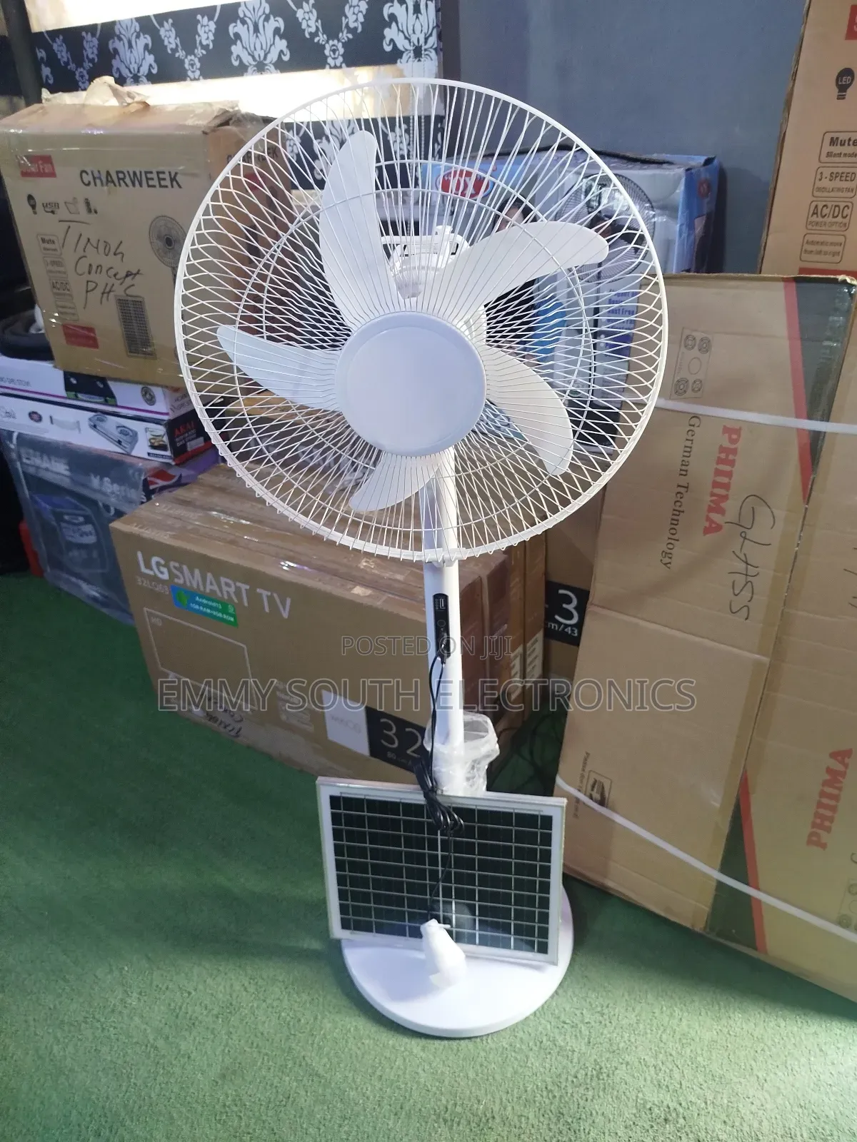 Solar Fan Rechargeable Fan With Solar Panel