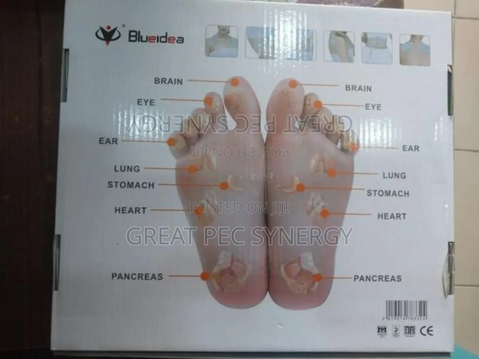 Electric Pulse Massager Therapy Machine Acupuncture Slippers.